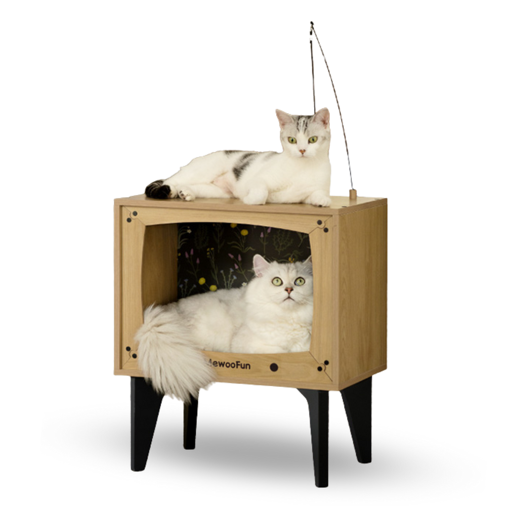MEWOOFUN喵乎汪也 電視機貓窩 | Cat TV House PET