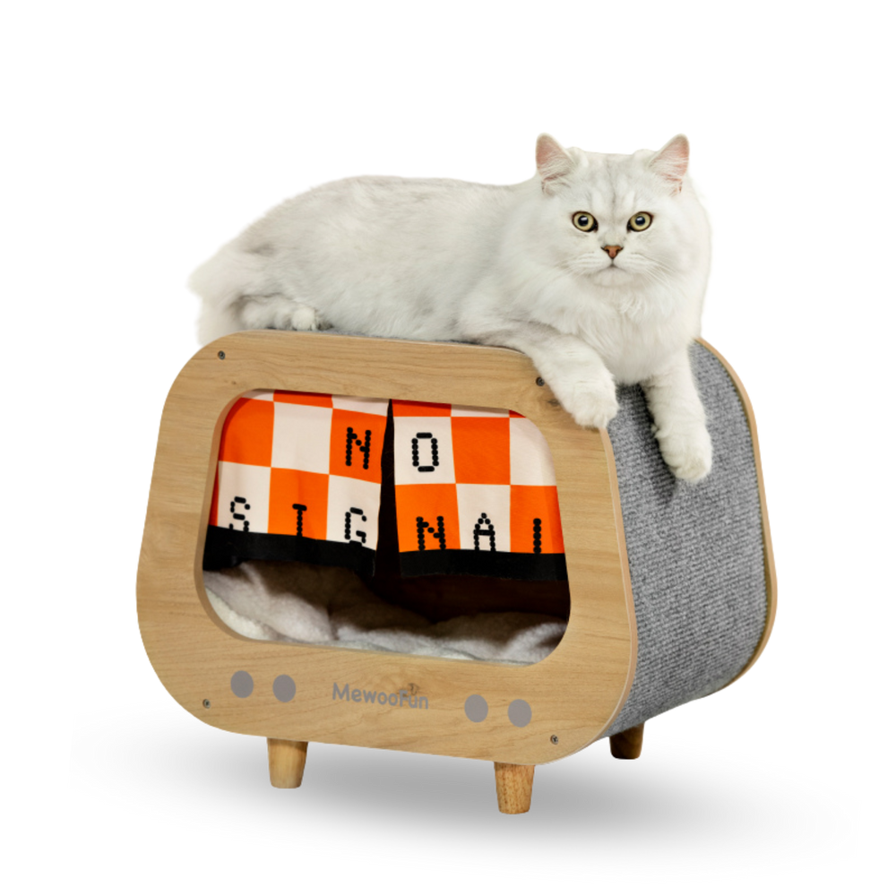MEWOOFUN喵乎汪也 木質貓窩 | Wooden Cat Condo PET