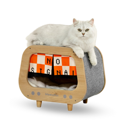 MEWOOFUN喵乎汪也 木質貓窩 | Wooden Cat Condo PET