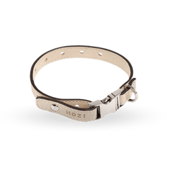 HOZI Saddle Strap Collar - Black / Beige / Camel / Burgundy - PET