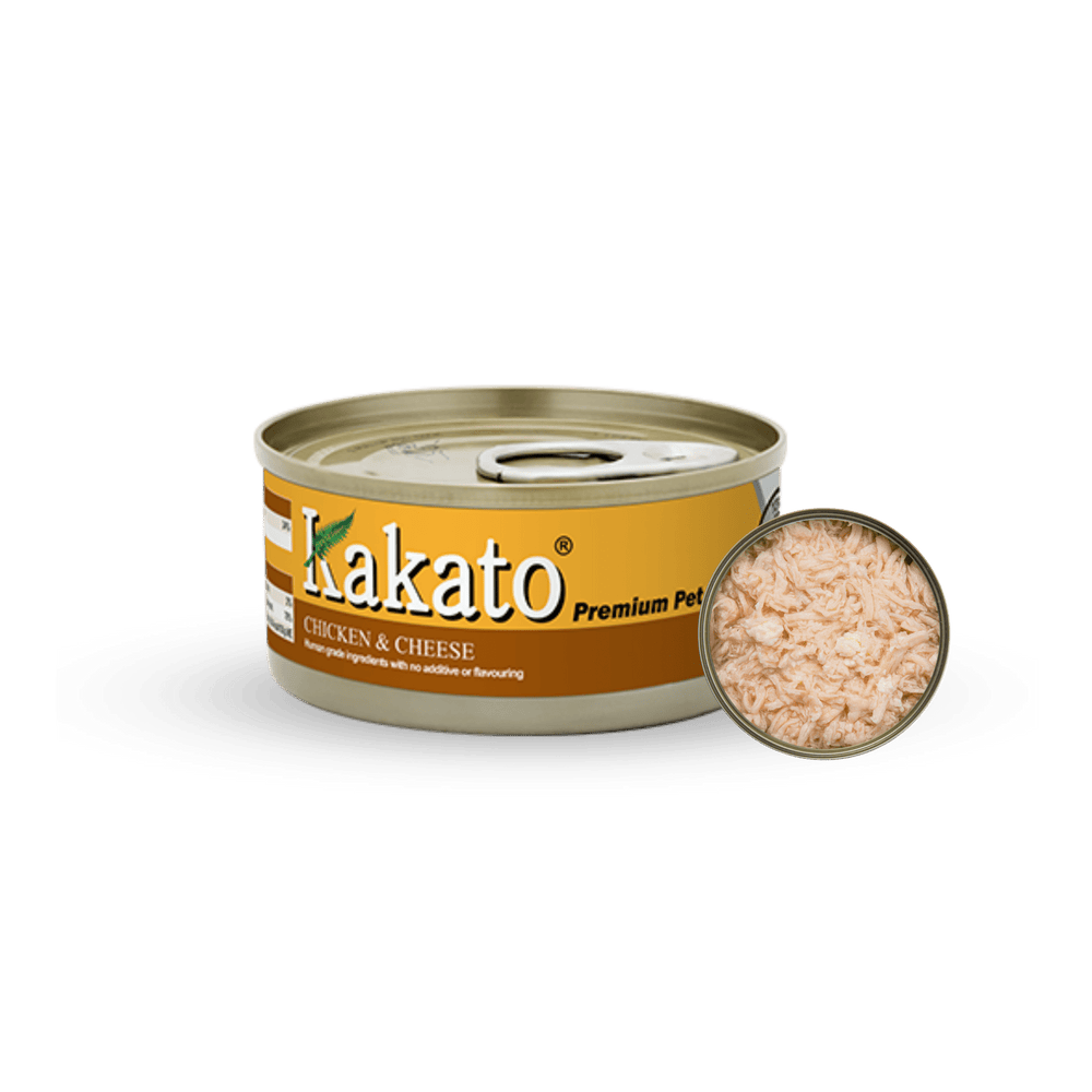 Kakato Chicken & Cheese | 70g / 170g x 48tins - PET