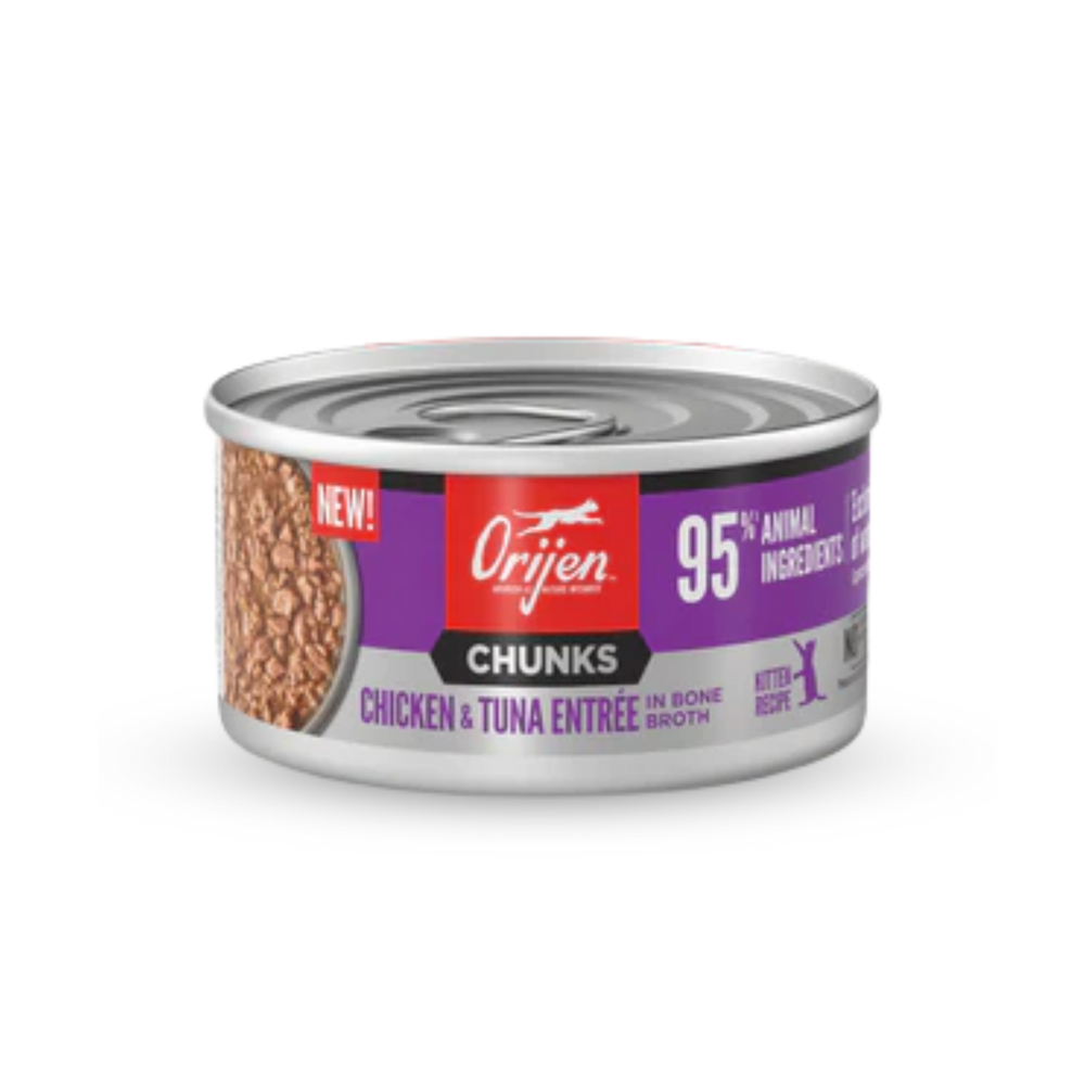 ORIJEN Chunks & Shreds Kitten Wet Food - Chicken & Tuna | 幼貓濕糧 - 雞肉 & 吞拿魚 Orijen
