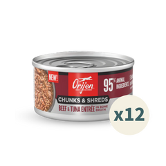 ORIJEN Chunks & Shreds Cat Wet Food - Beef & Tuna | 貓濕糧 - 牛肉 & 吞拿魚 Orijen