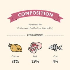 LILY’S KITCHEN Chicken with Cod Paté for Kittens | 幼貓雞肉鱈魚肉醬 LILY’S KITCHEN