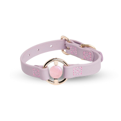 Biothane Collar 粉晶水晶項圈 - Lilac Haze(Rose Quartz) MERCI