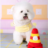 Bichon Frise Cotties Traffic Cone Squeaky Toy PET
