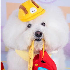 Bichon Frise Cotties Helmet Squeaky Toy PET