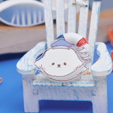 Bichon Frise Cotties Sailor Series Paper Clip PET