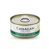 Grain Free Canned Cat Food - Chicken with Seabass 無穀物雞肉伴鱸魚配方 75g (6罐) Canagan