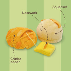 PP Lab - Pineapple Bun + Paper Bag Combo | 菠蘿包連紙袋藏食玩具 Bite Me