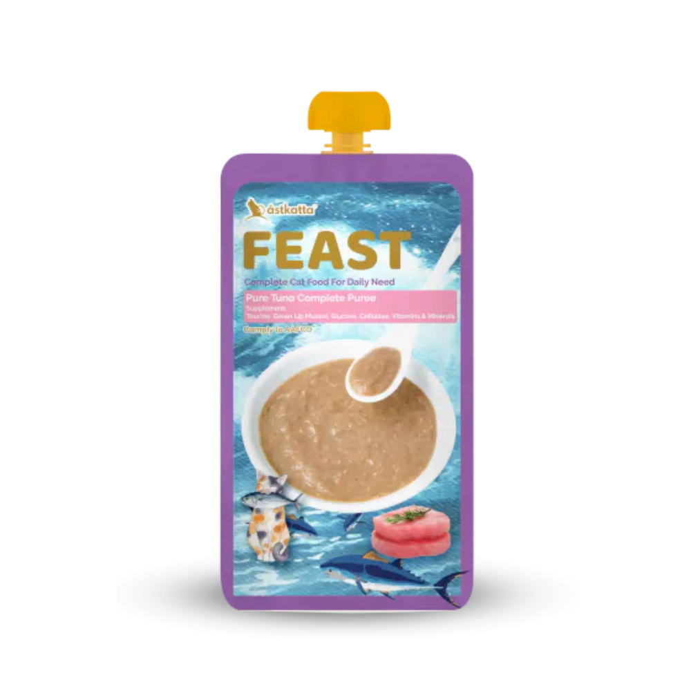 Astkatta Feast Astkatta FEAST Complete Puree - Pure Tuna 鮮肉盛宴營養主食包-純吞拿魚肉泥110g ástkatta