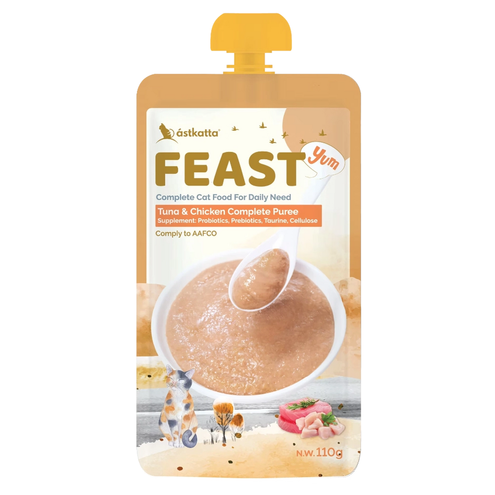 astkatta Tuna & Chicken Complete Purée (110g | 吞拿魚雞肉完整果泥 PET