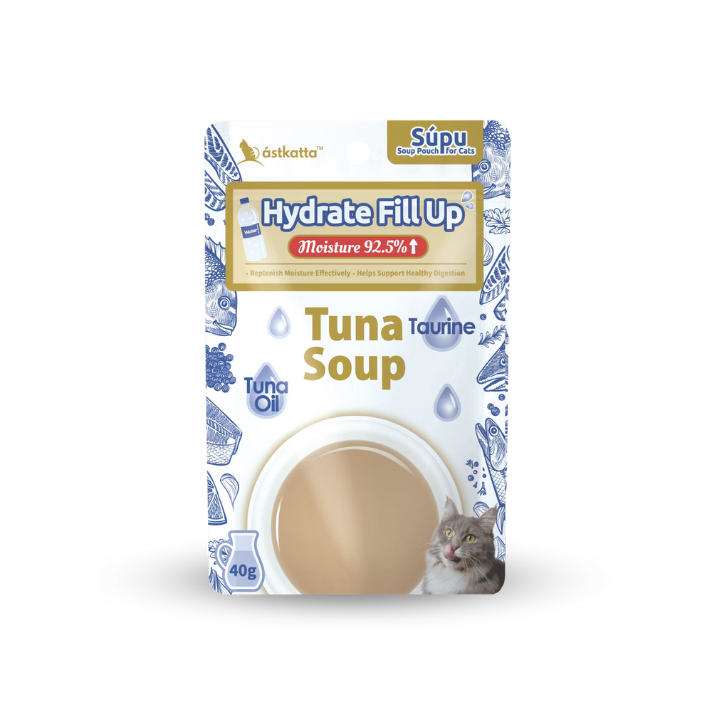 ástkatta Hydrate Fill Up Tuna Soup 40g x 1 / 6 / 12 / 24packs | 補水填滿 吞拿魚湯 ástkatta