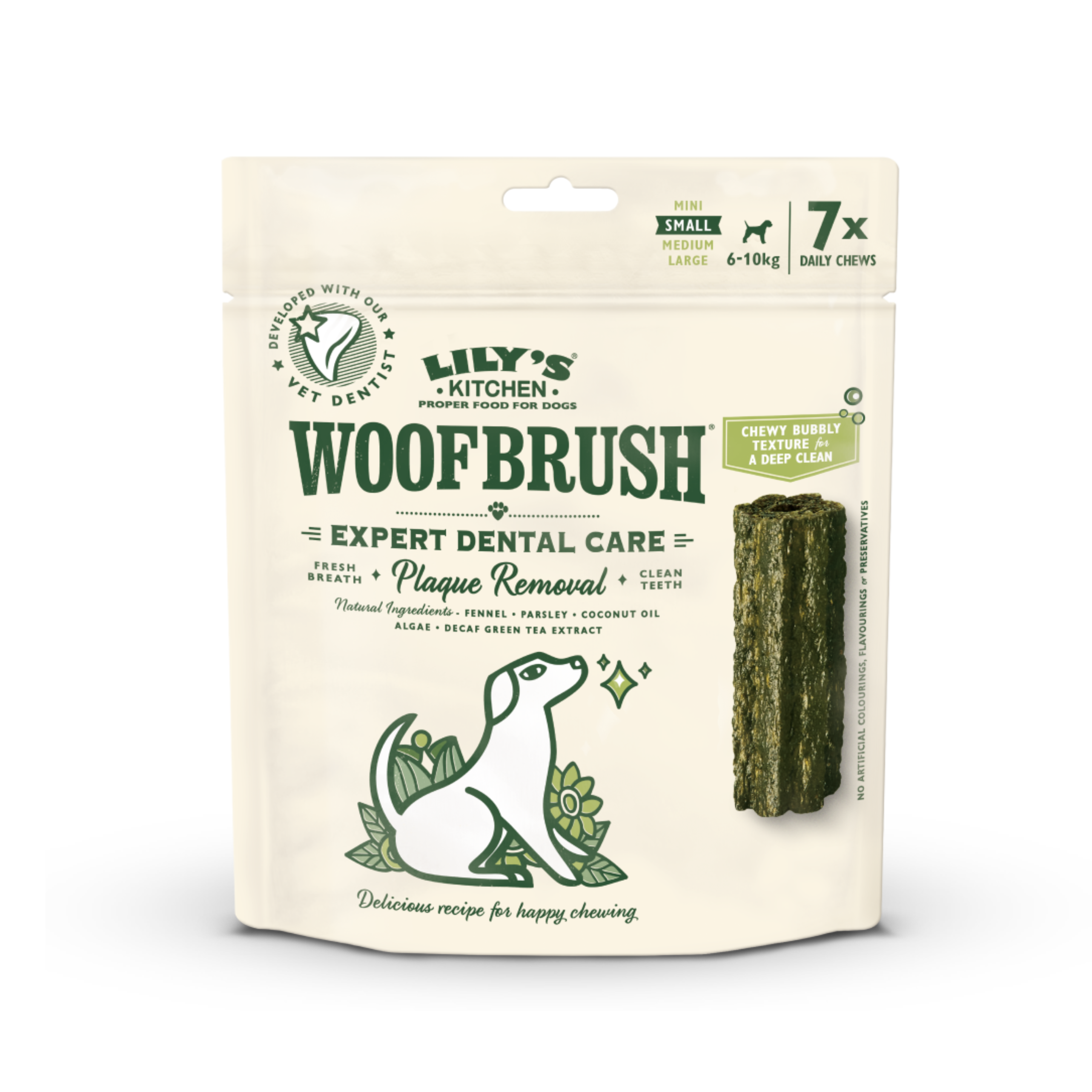 LILY'S KITCHEN Woofbrush 牙齒咀嚼玩具 | 天然犬用潔齒棒