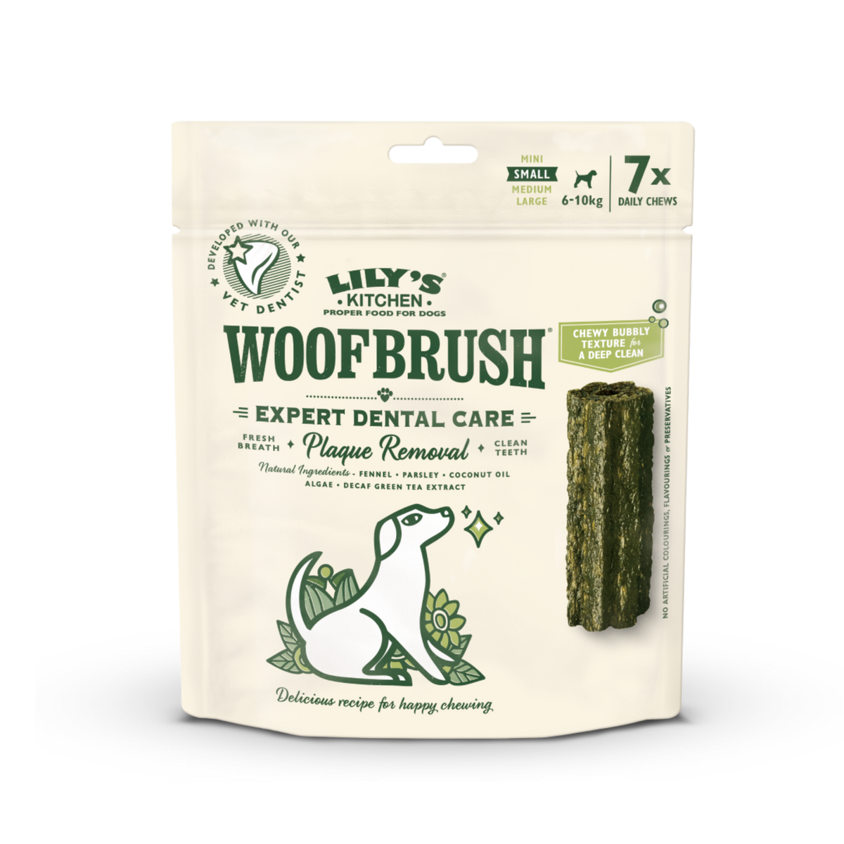 LILY'S KITCHEN Woofbrush 牙齒咀嚼玩具 | 天然犬用潔齒棒