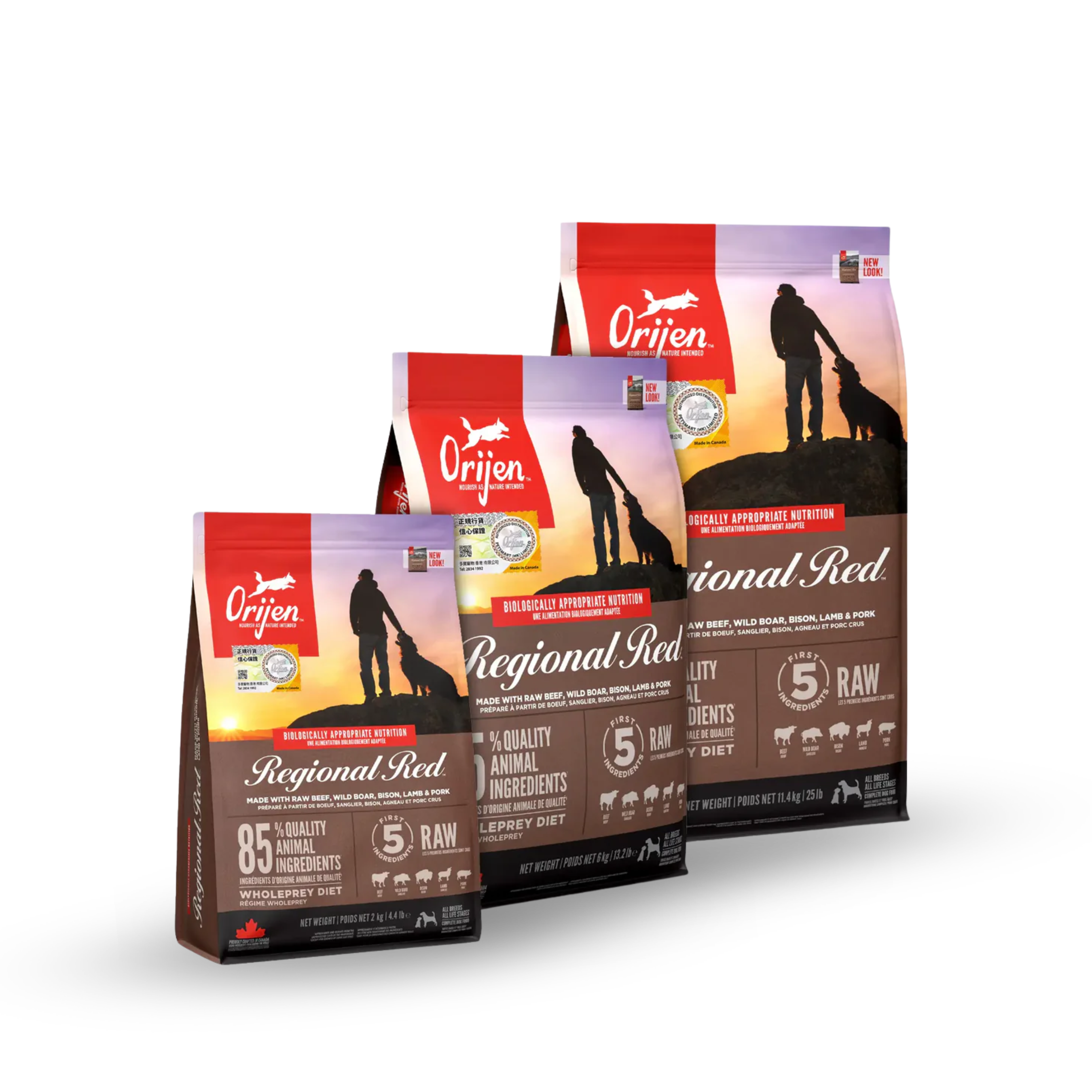ORIJEN REGIONAL RED 無穀物紅肉 (犬用) 配方