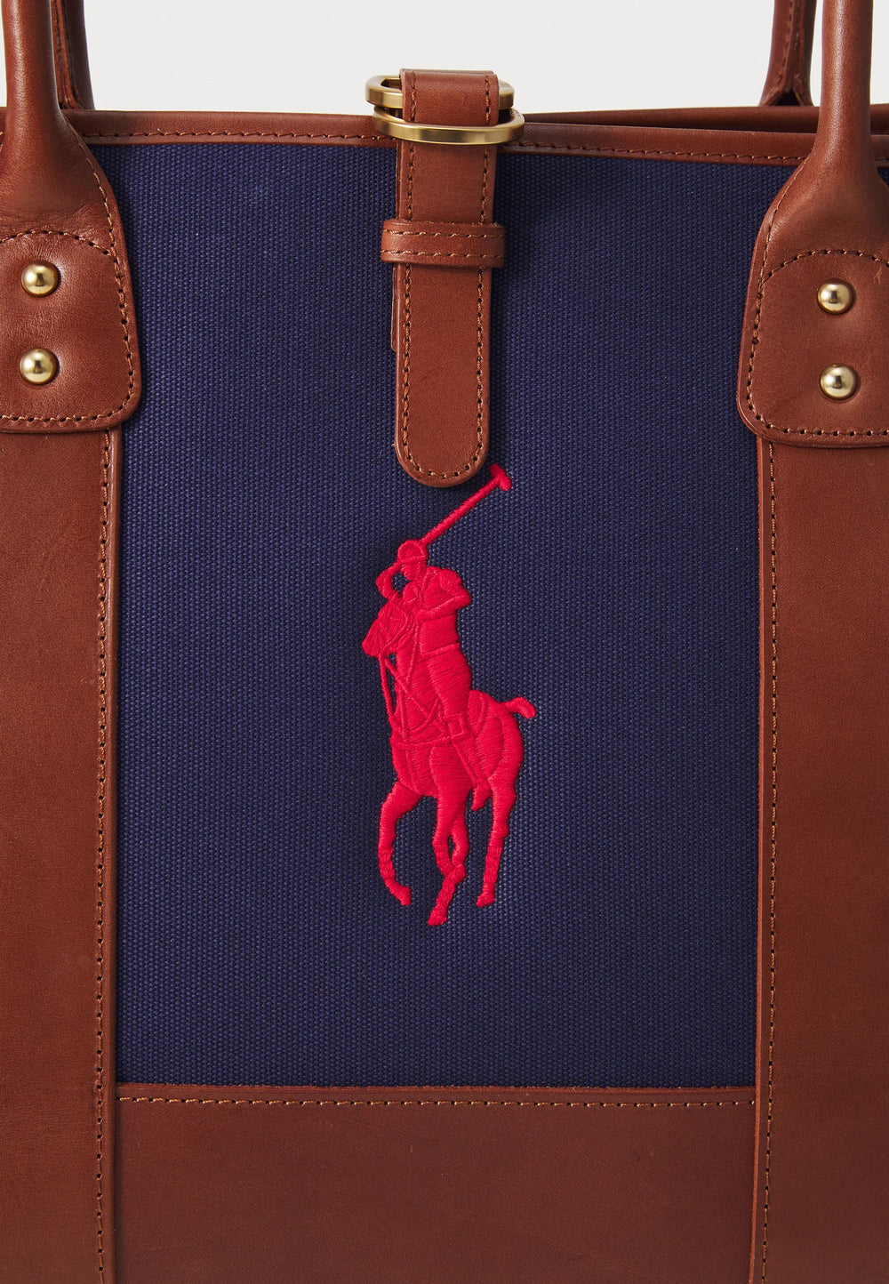 Ralph Lauren Leather & Canvas Polo Pet Traveling Tote Bag | 皮革帆布馬球寵物旅行托特包 PET