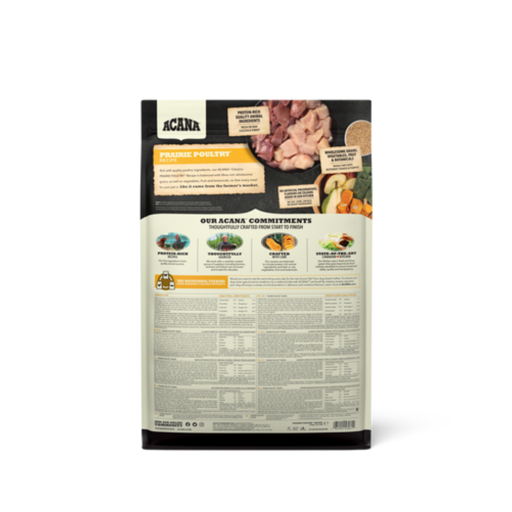 Acana Dog Food - Classics Prairie Poultry - Free-run Chicken | 草原家禽 - 雞肉火雞配方 ACANA