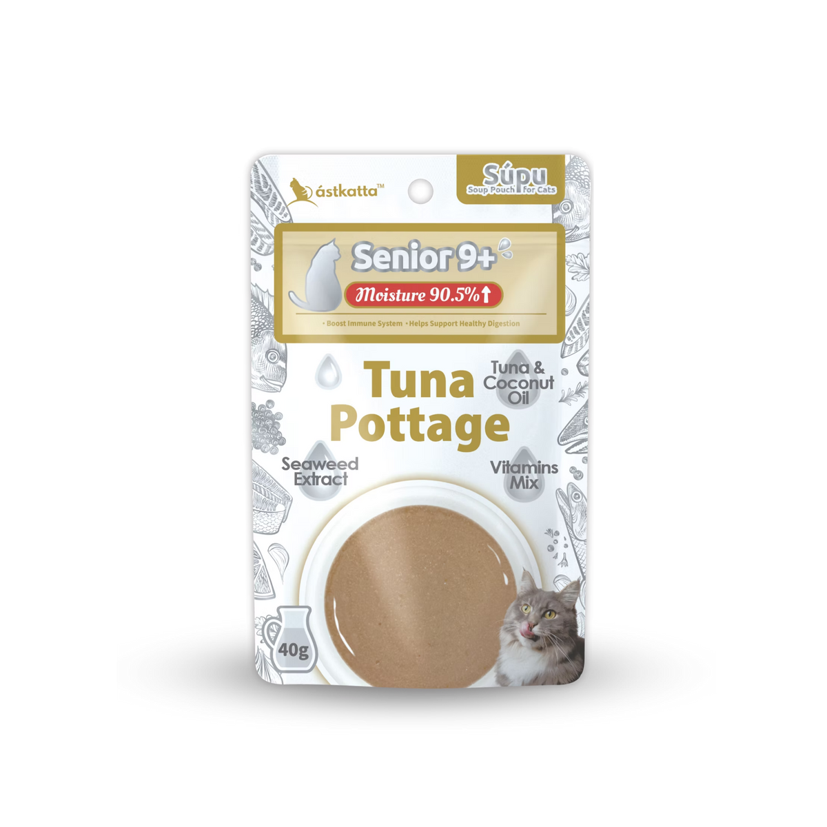 astkatta Senior 9+ Tuna Pottage 40g x 1 / 6 / 12 / 24packs