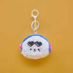 Bichon Frise Cotties Bichon Head Plush Keyring