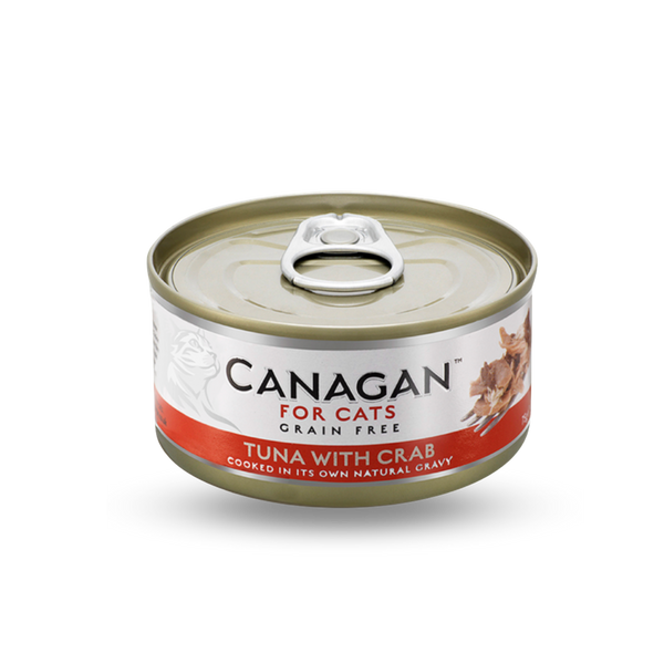 Canagan - Grain Free Canned Cat Food - Tuna with Crab 無穀物吞拿魚伴蟹肉配方75g (6罐)