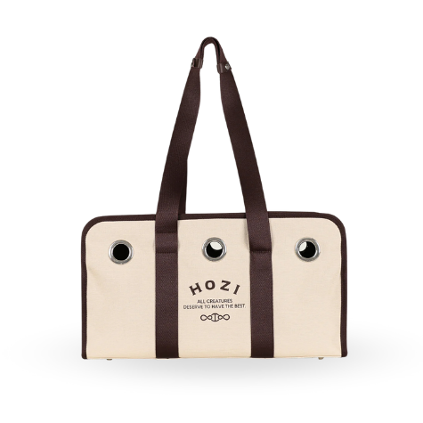 HOZI Canvas Carrier：時尚與功能兼具的狗攜帶包
