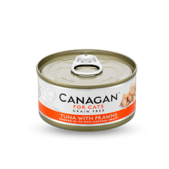 Canagan -  Grain Free Canned Cat Food - Tuna with Prawns 無穀物吞拿魚伴蝦配方75g (6罐)