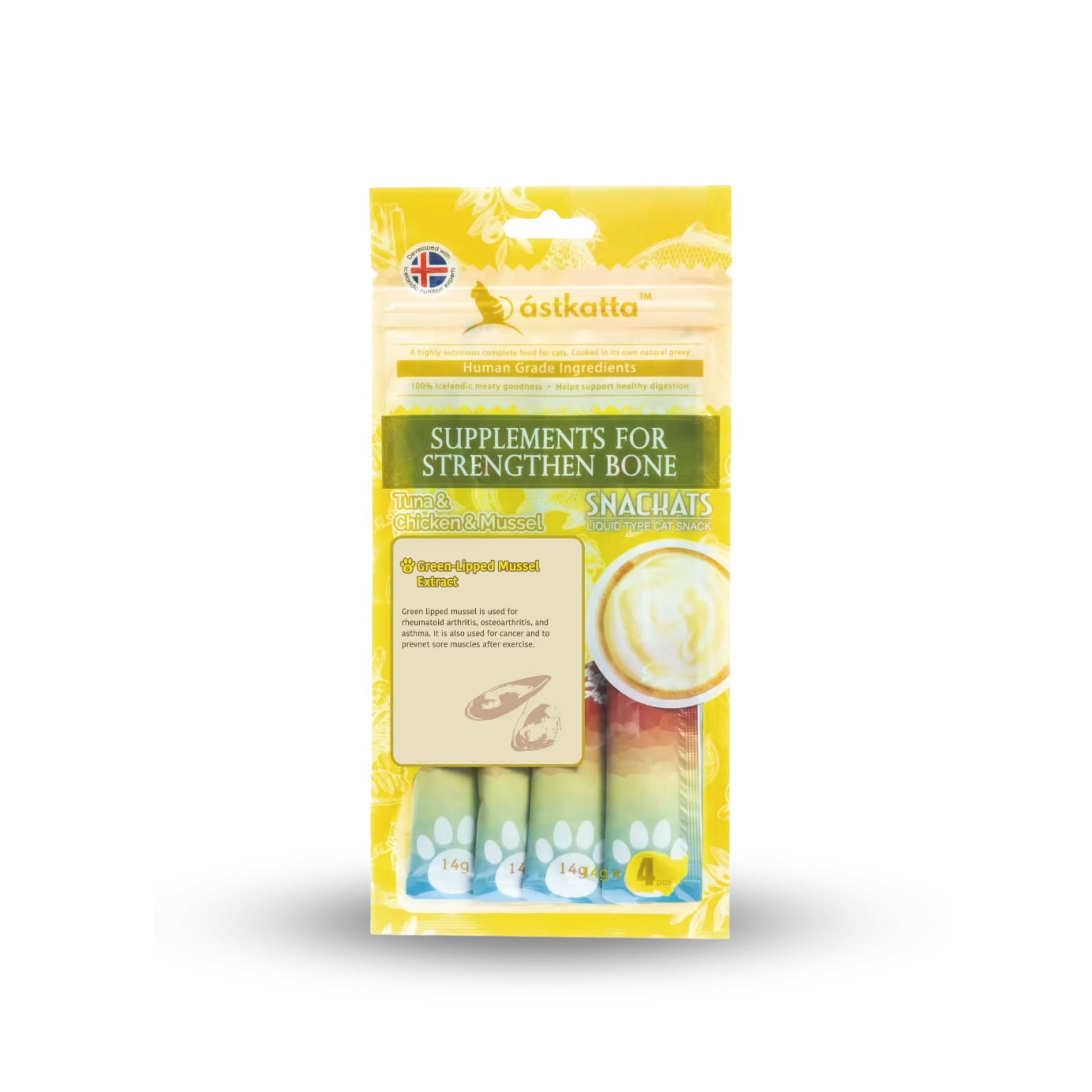 astkatta Tuna & Chicken & Mussel Snackats 14g x 4