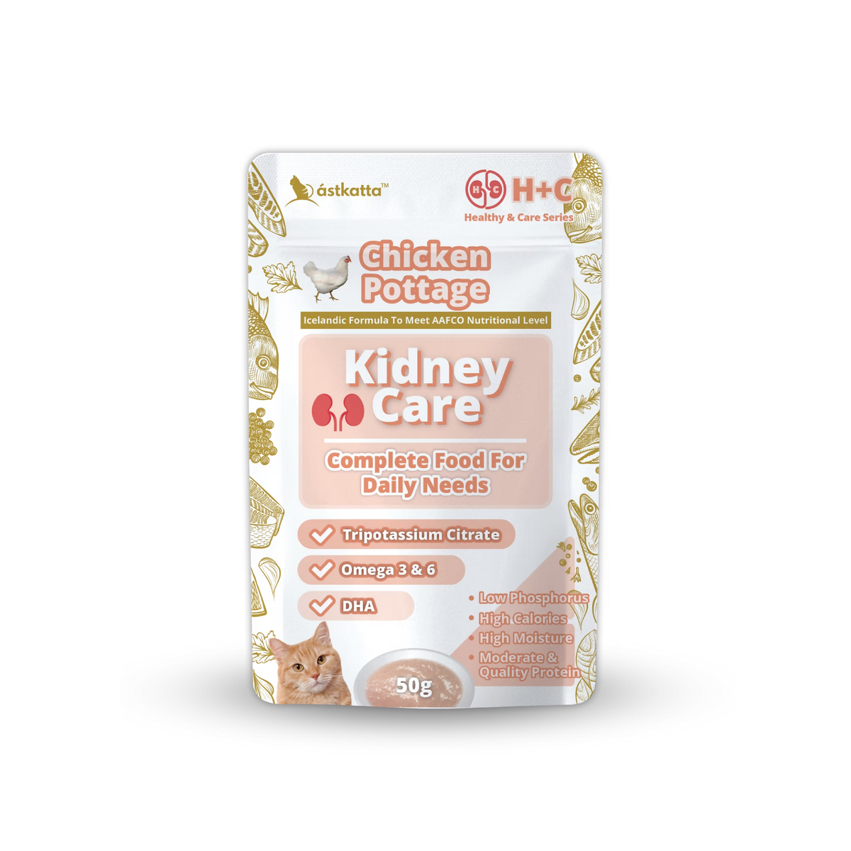 astkatta Kidney Care Series Chicken Pottage 50g x 1 / 6 / 12 / 24packs