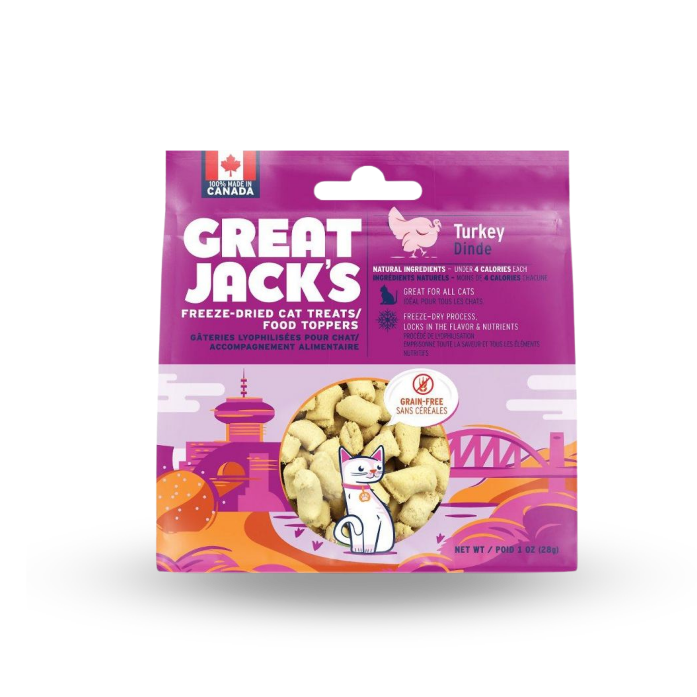 Great Jack's Cat Treats - Freeze Dried Turkey Cat Treats | 冷凍脫水火雞肉小食 Great Jack's
