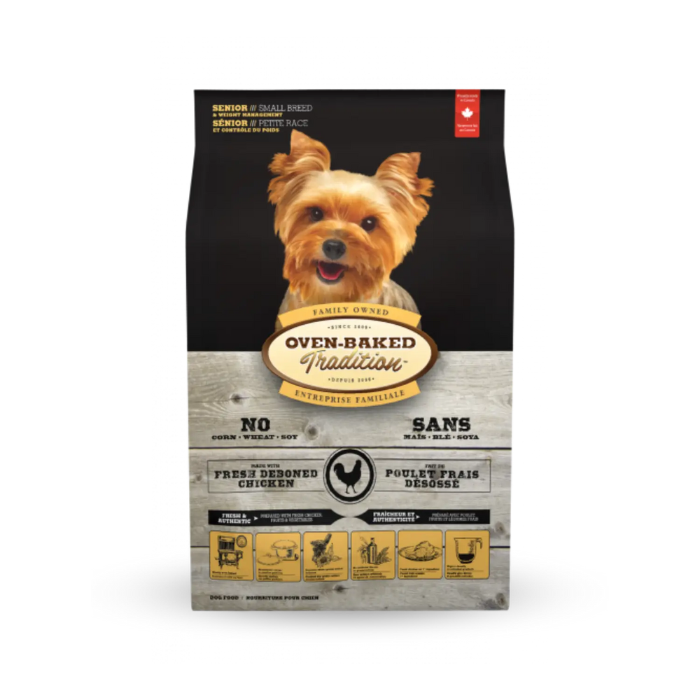Oven-Baked Tradition Senior Fresh Chicken & Fish – Low-Calorie Senior & Weight Management Dog Food | 老犬鮮雞魚低卡體重管理狗糧 Oven Baked