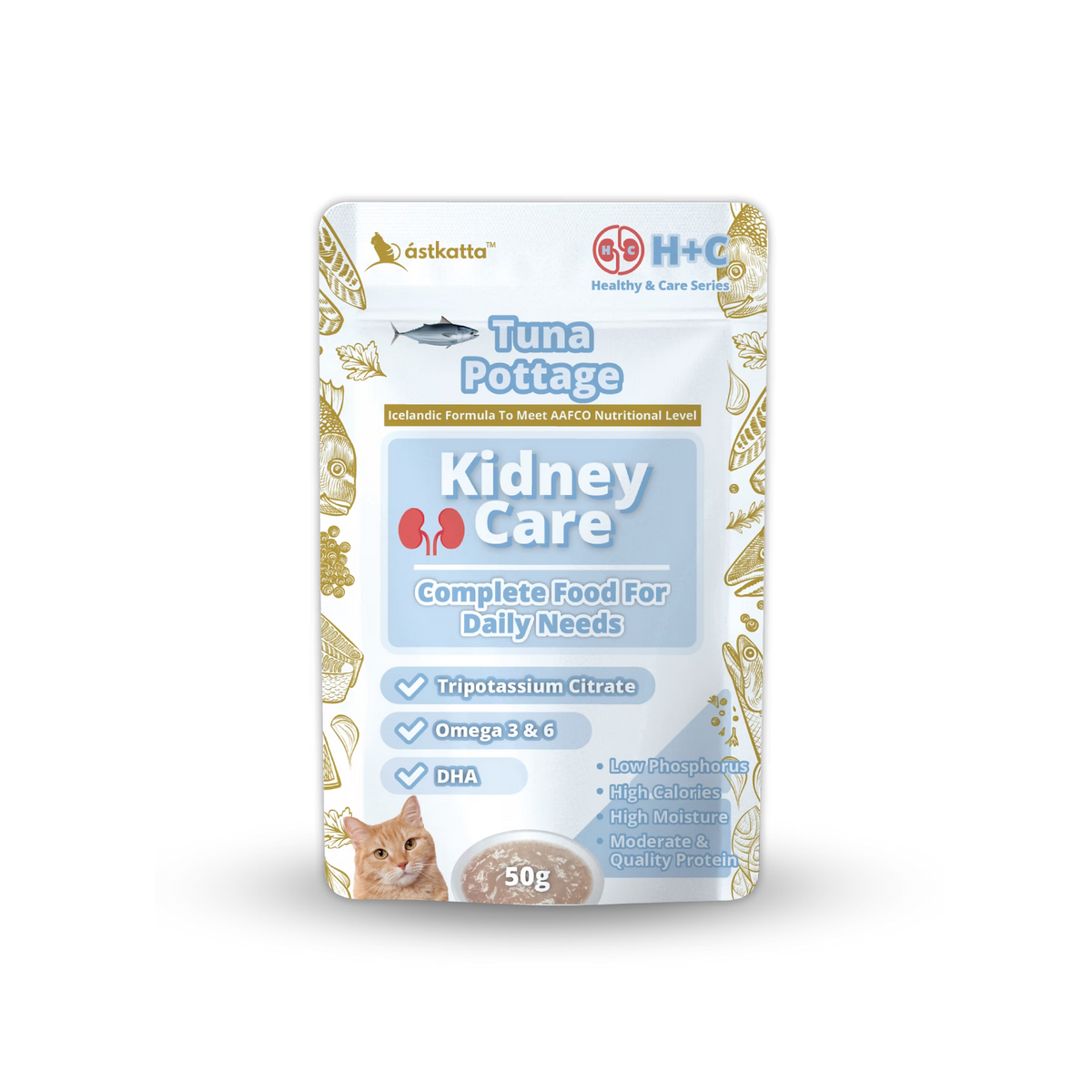 astkatta Kidney Care Series Tuna Pottage 50g x 1 / 6 / 12 / 24packs