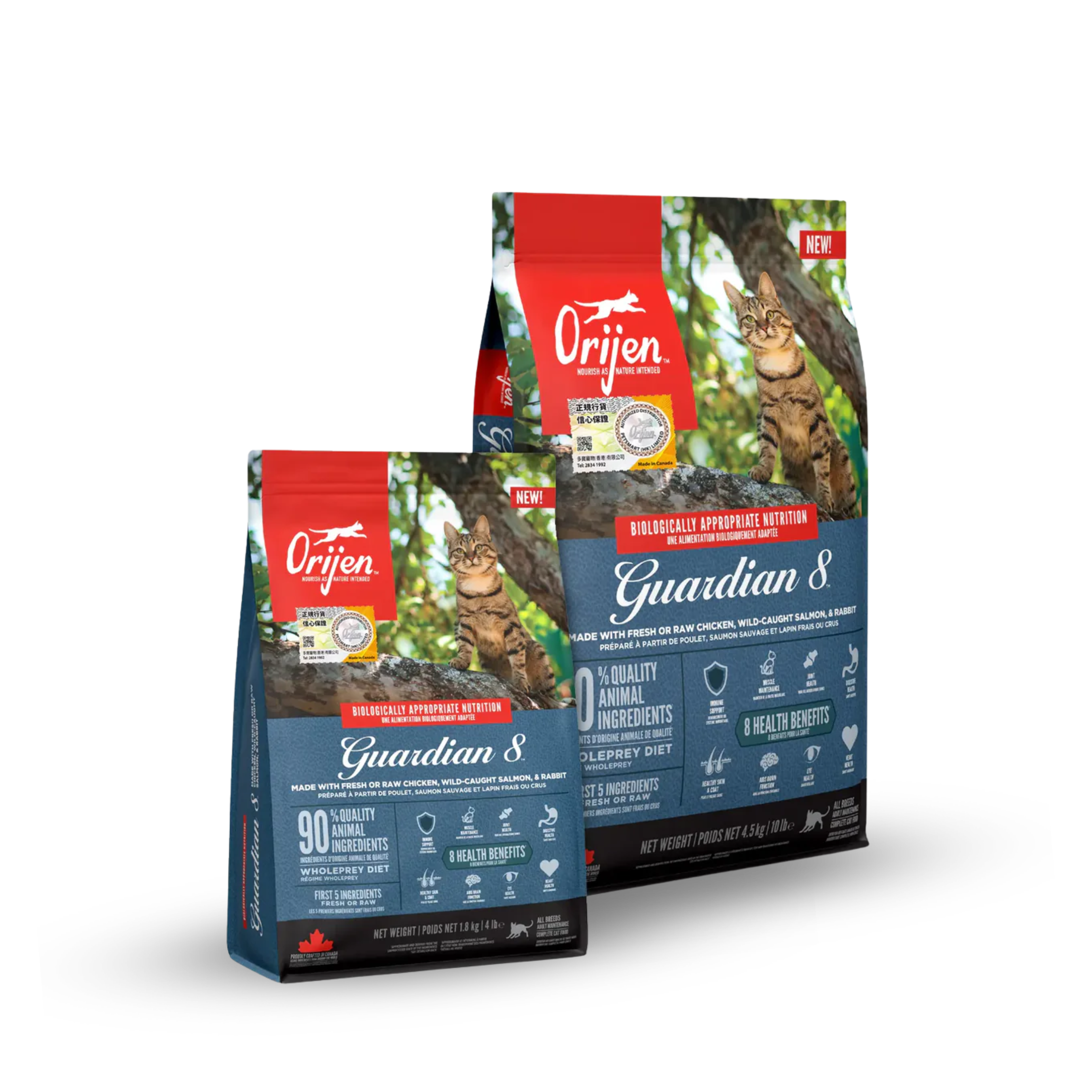 ORIJEN Grain Free Cat Food - Guardian 8