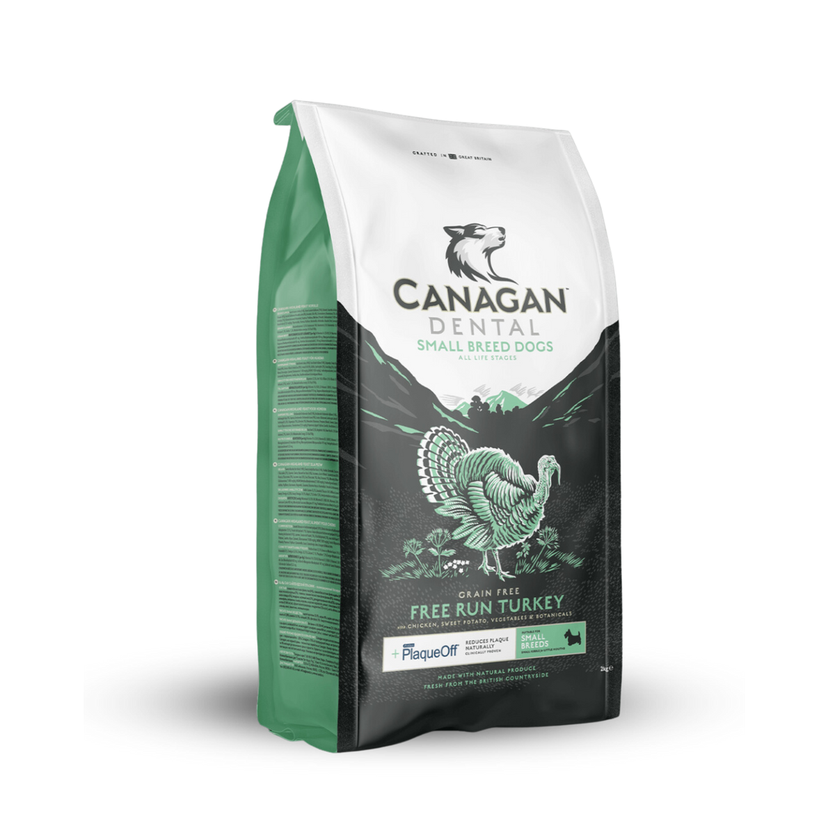 Canagan - 自由放養火雞牙齒護理小型犬 | 無穀物火雞健齒配方 (小粒/小型犬)