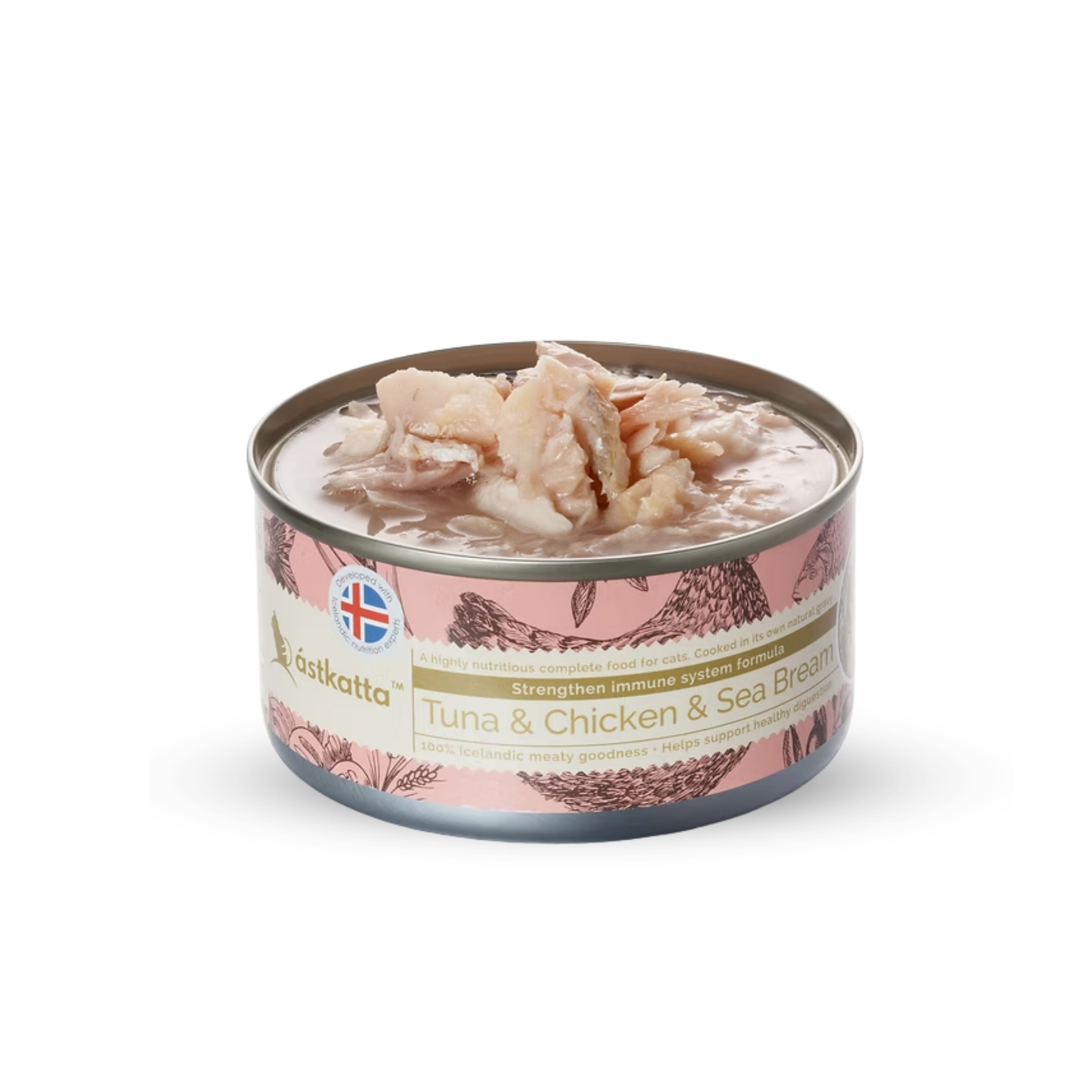 astkatta Tuna & Chicken & Sea Bream Cat Food 80g | 吞拿魚雞肉海鯛貓糧 ástkatta