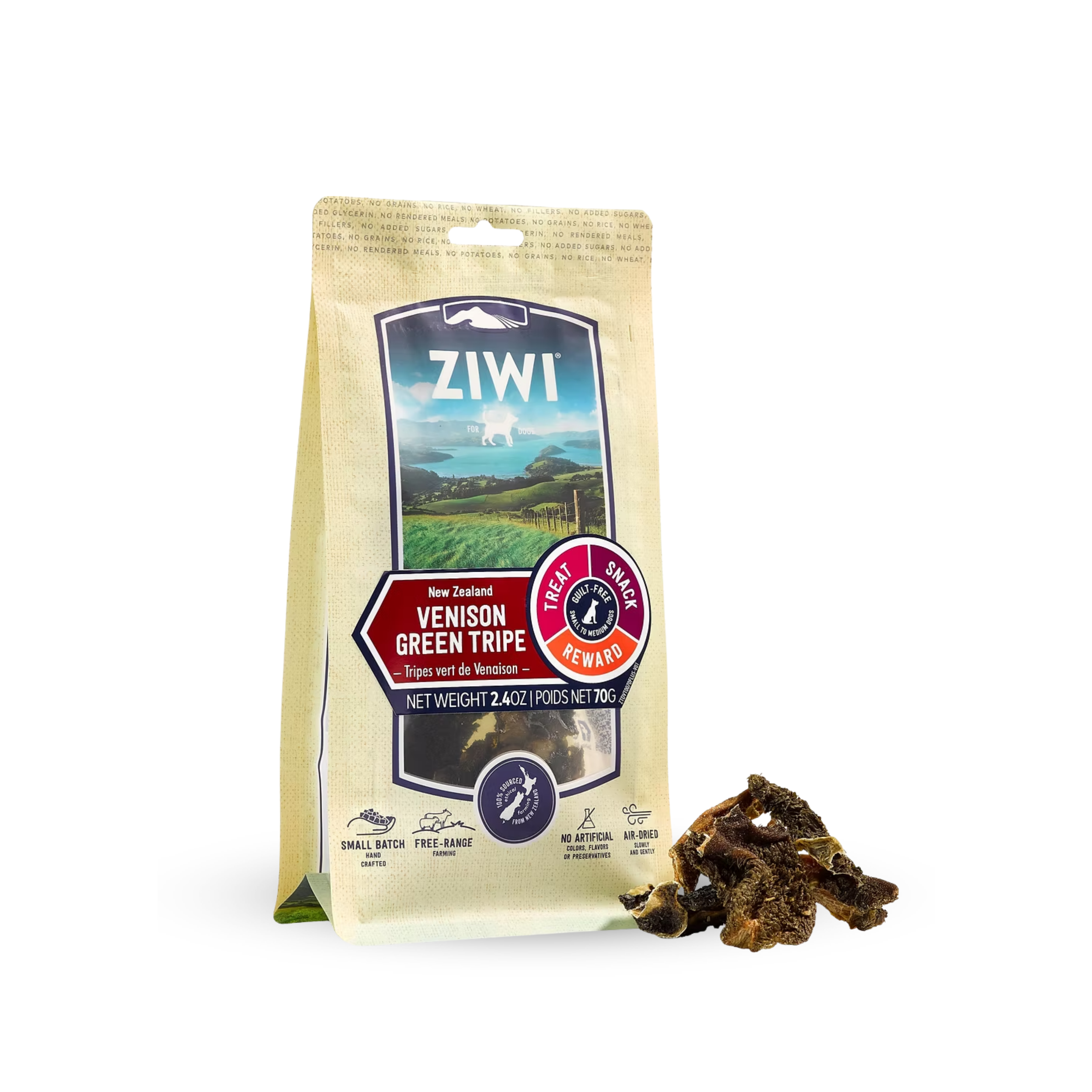ZIWI Air Dried Venison Green Tripe Dog Treats | 風乾鹿草胃狗小食