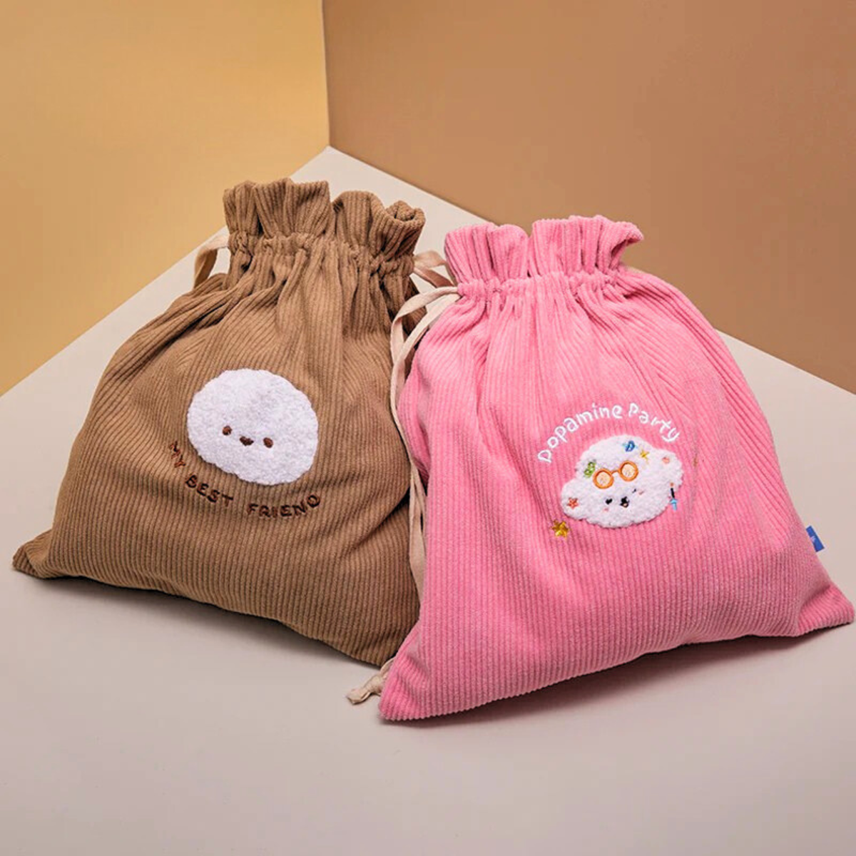 Bichon Frise Cotties Storage Drawstring Bag PET