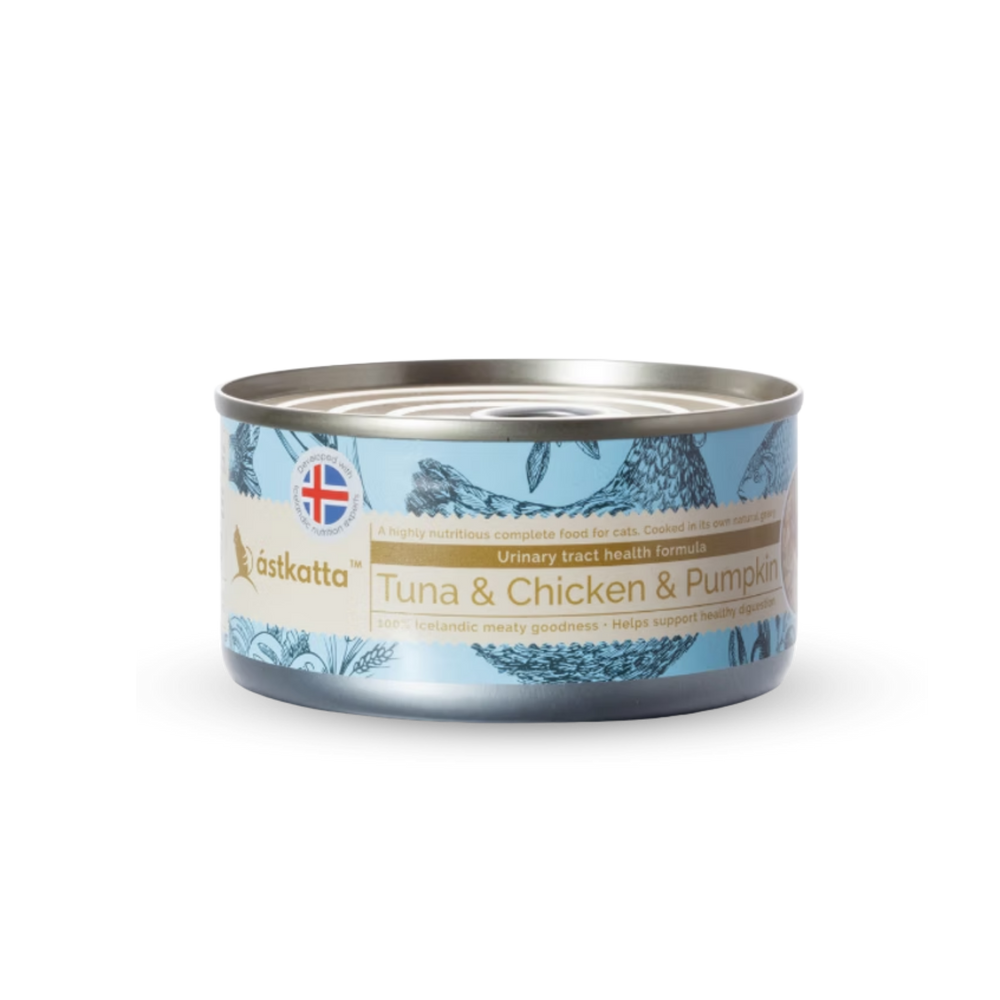 astkatta Tuna & Chicken Pumpkin Cat Food 80g | 吞拿魚雞肉南瓜貓糧 ástkatta