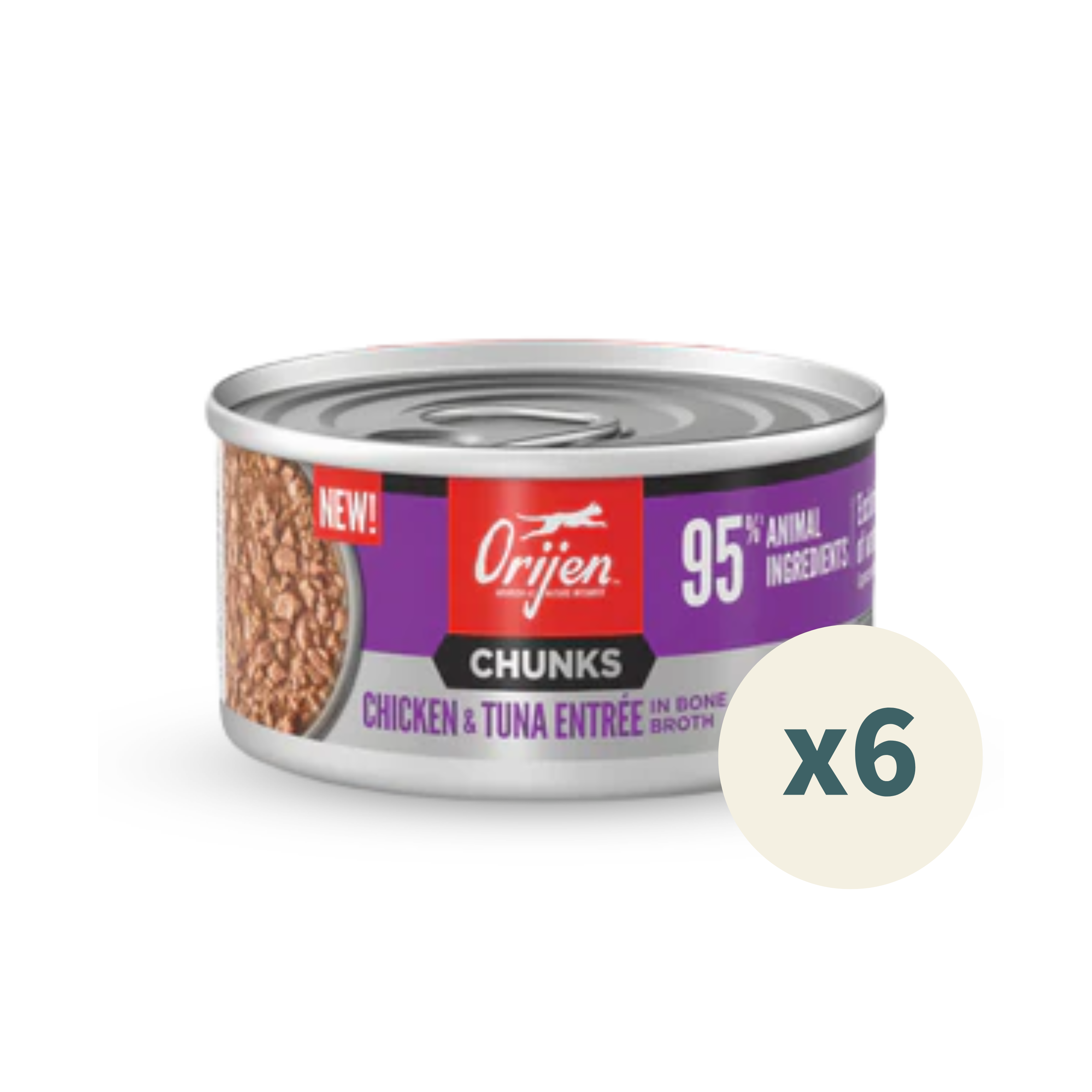 ORIJEN Chunks & Shreds Kitten Wet Food - Chicken & Tuna | 幼貓濕糧 - 雞肉 & 吞拿魚 Orijen