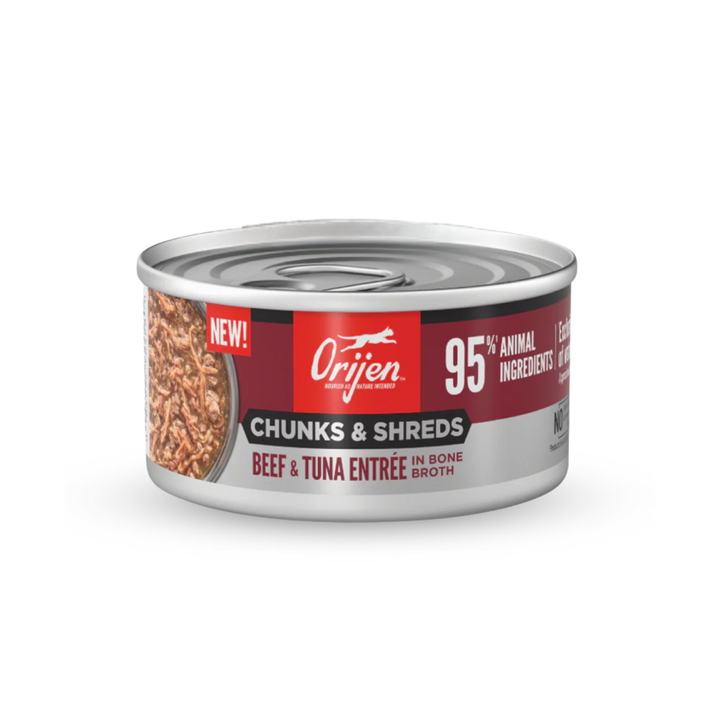 ORIJEN Chunks & Shreds Cat Wet Food - Beef & Tuna | 貓濕糧 - 牛肉 & 吞拿魚 Orijen