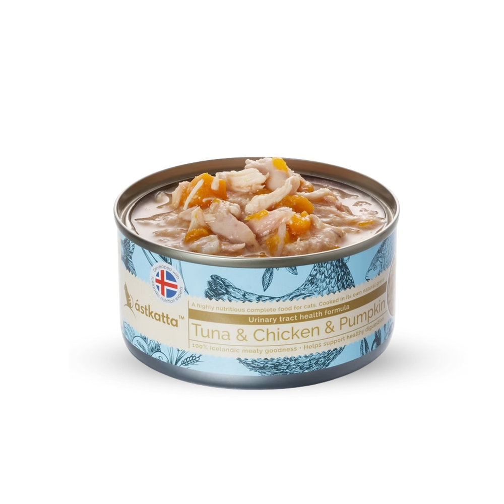 astkatta Tuna & Chicken Pumpkin Cat Food 80g | 吞拿魚雞肉南瓜貓糧 ástkatta