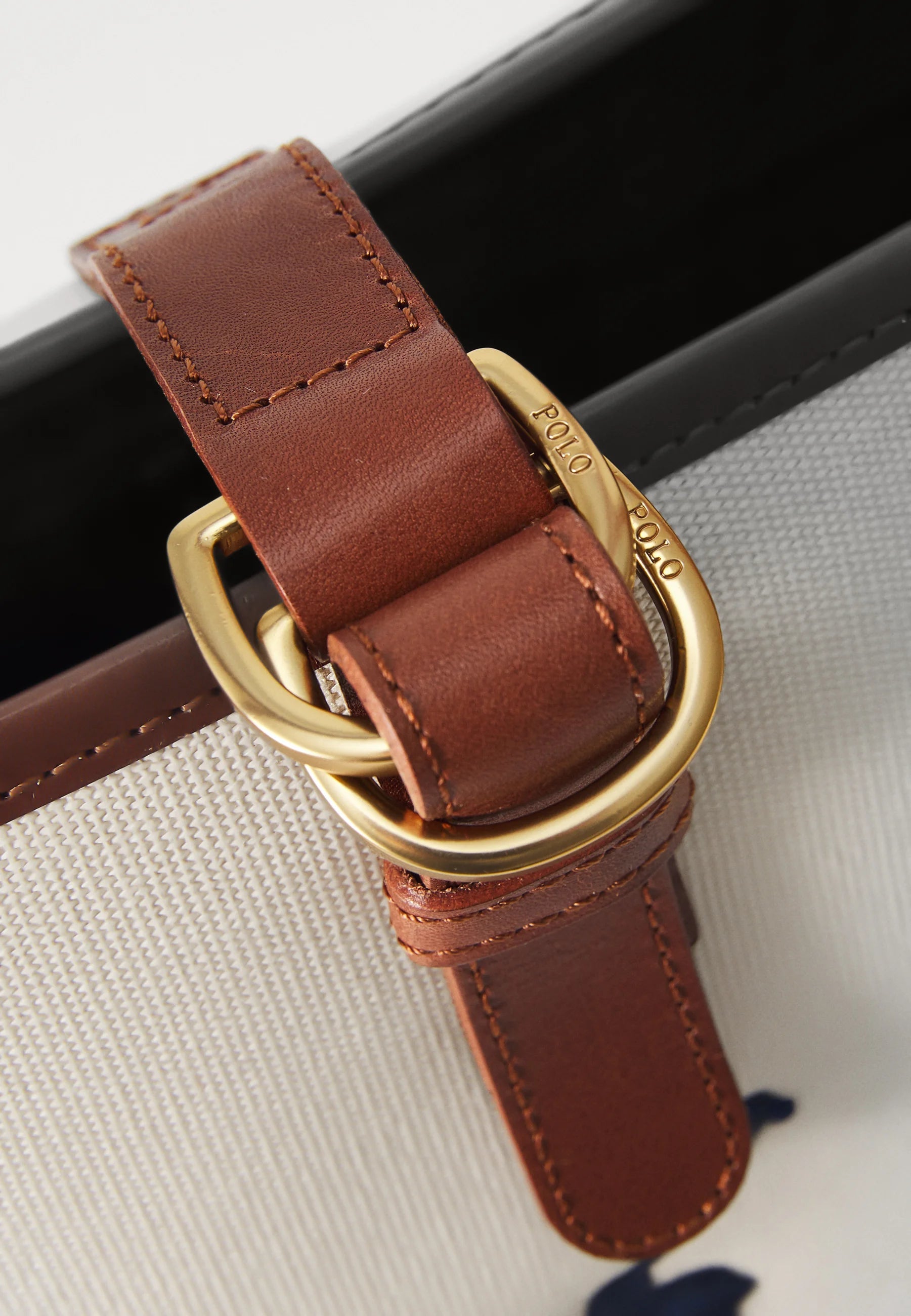 Ralph Lauren Leather & Canvas Polo Pet Traveling Tote Bag | 皮革帆布馬球寵物旅行托特包 PET