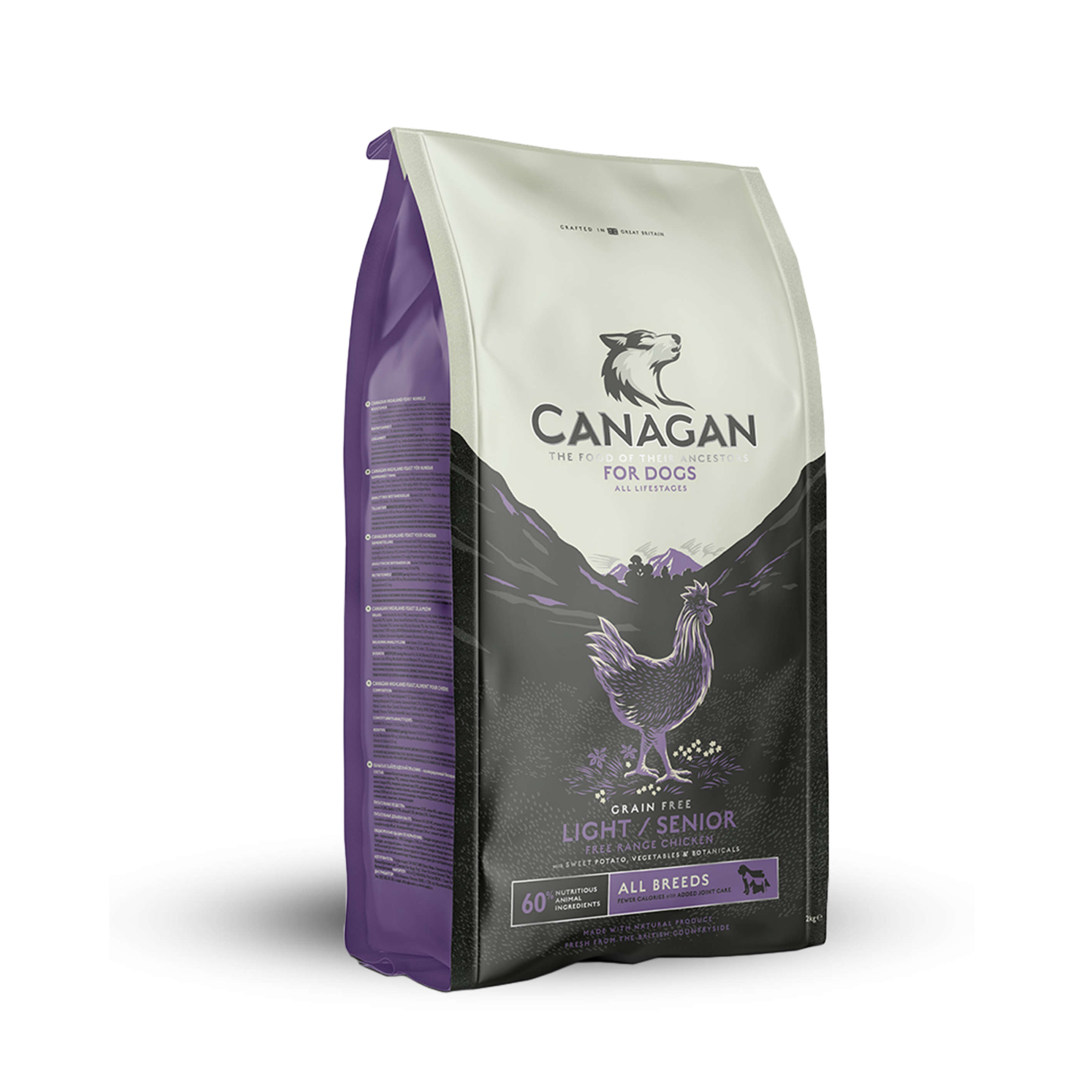 Canagan - 無穀 自由放養雞肉 (輕量 / 老年) | 無穀物走地雞老犬配方  (減肥/老犬用)