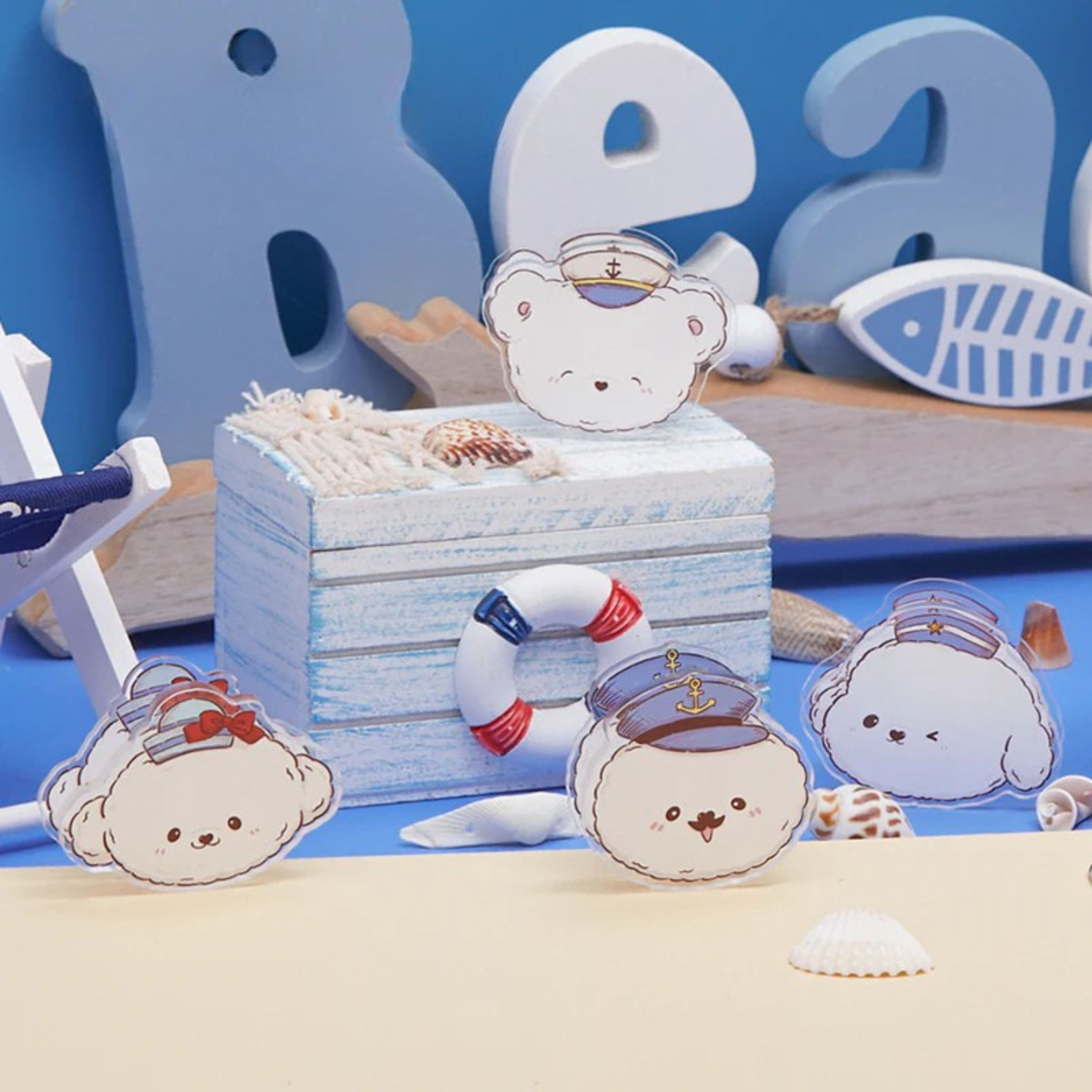 Bichon Frise Cotties Sailor Series Paper Clip