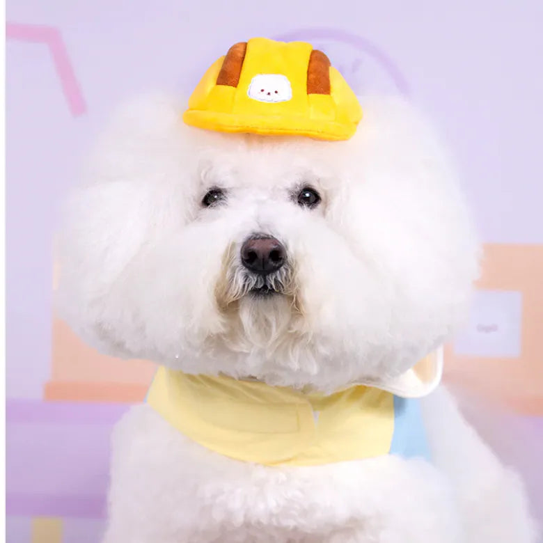 Bichon Frise Cotties Helmet Squeaky Toy