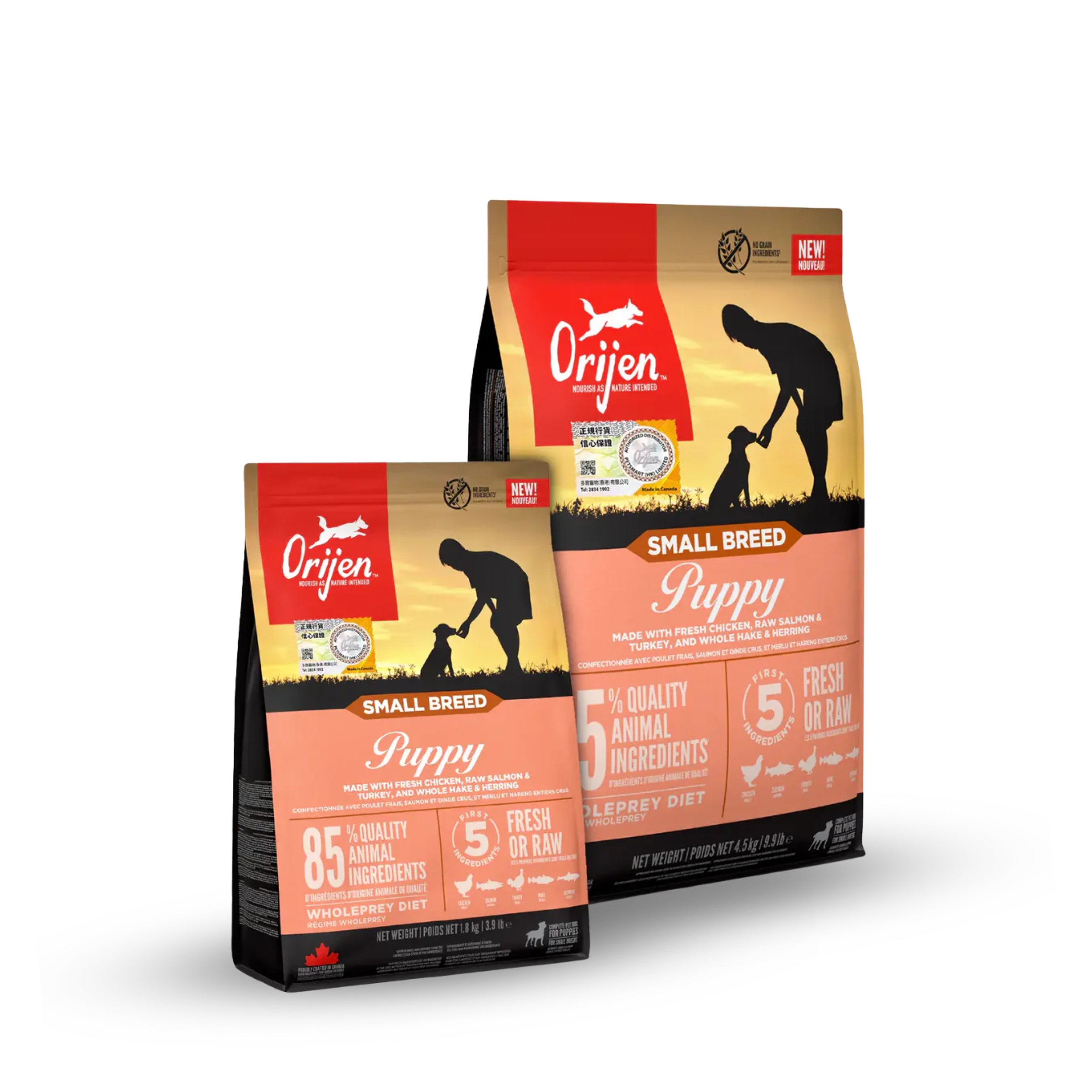 ORIJEN SMALL BREED PUPPY FOR DOG 無穀物小型幼犬配方