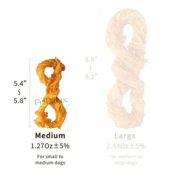 Natural Turkey Tendon dog chew treat for dental health and long-lasting enjoyment