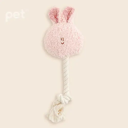 BITE ME BonBon Green Furry Friends Rope Tug Toy Bite Me