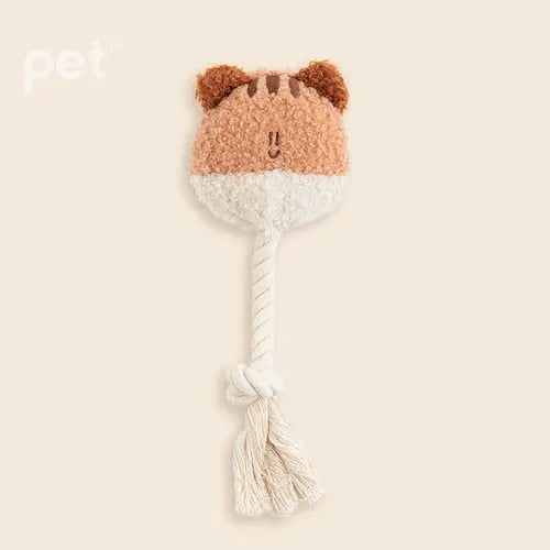 BITE ME BonBon Green Furry Friends Rope Tug Toy Bite Me