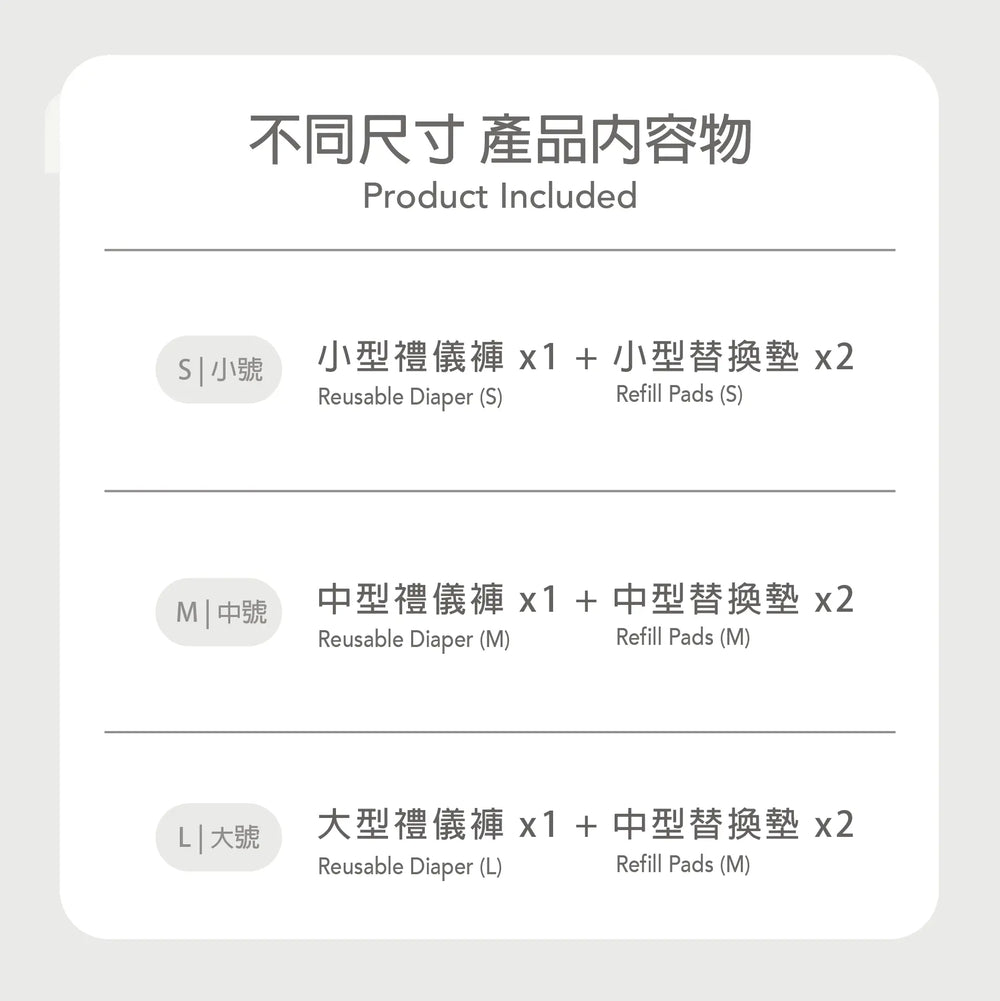 Bebepepe Male Reusable Diaper (Blue) | 男生舒適禮儀褲 (藍色) bebepepe